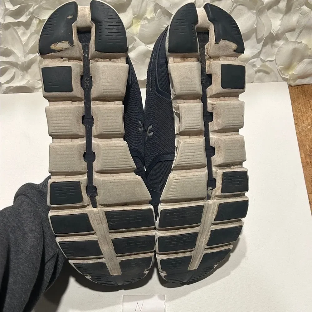 On Running Navy and White Men's Athletic Sneakers